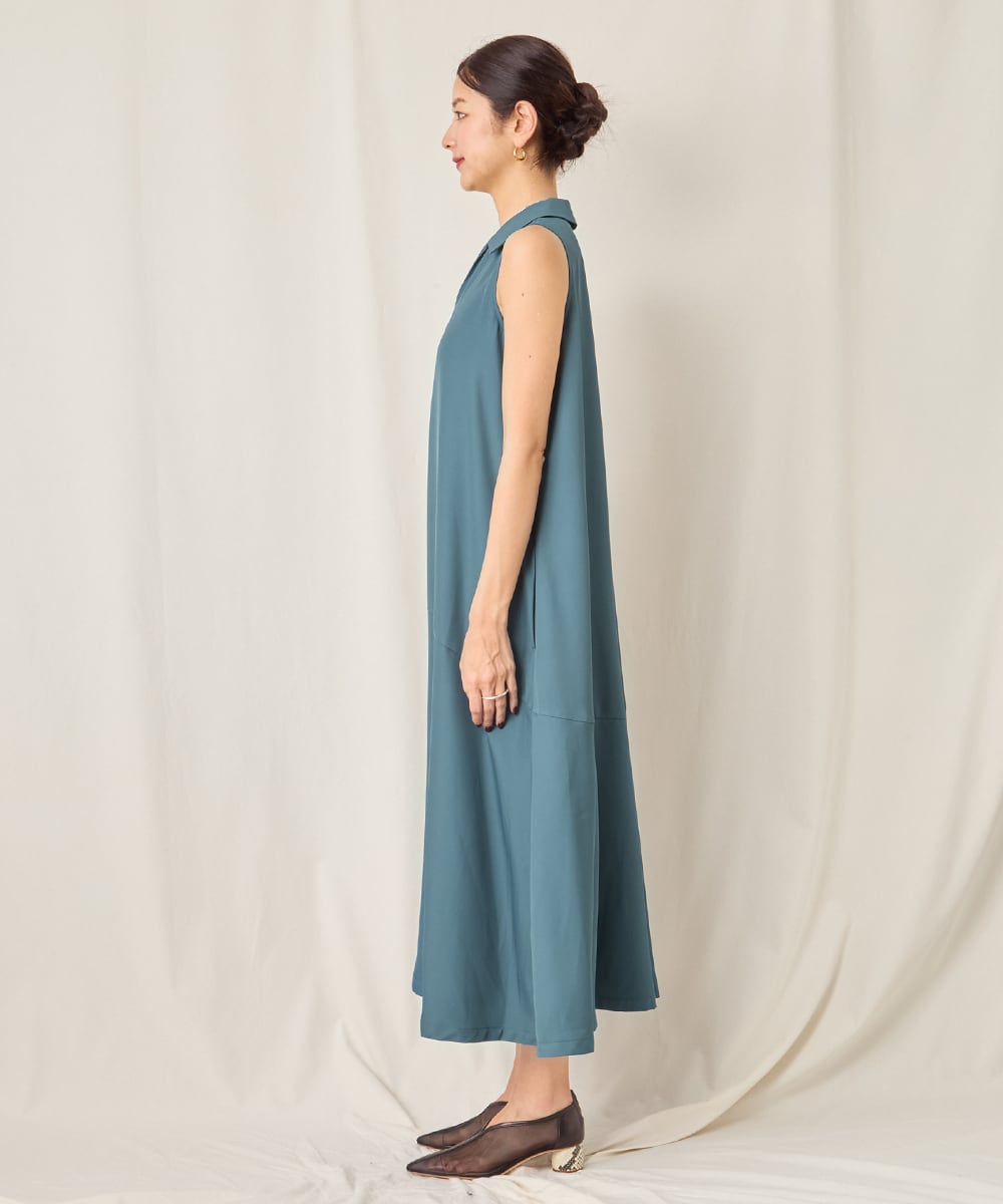 FLARE SLEEVELESS DRESSBLUE