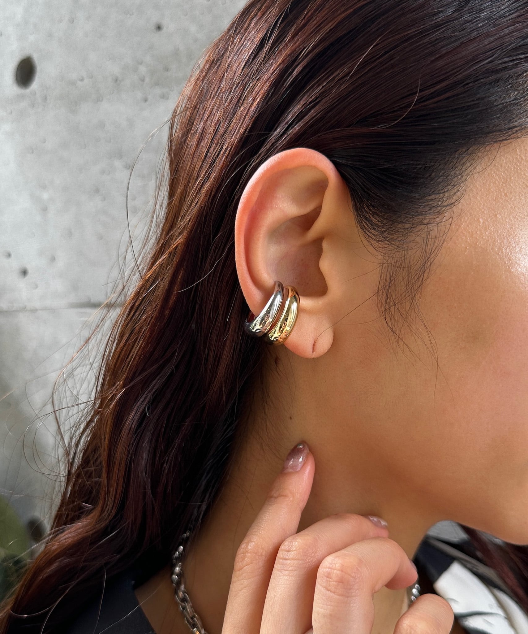 BICOLOR VOLUME RING(バイカラーボリュームリング or イヤーカフ )