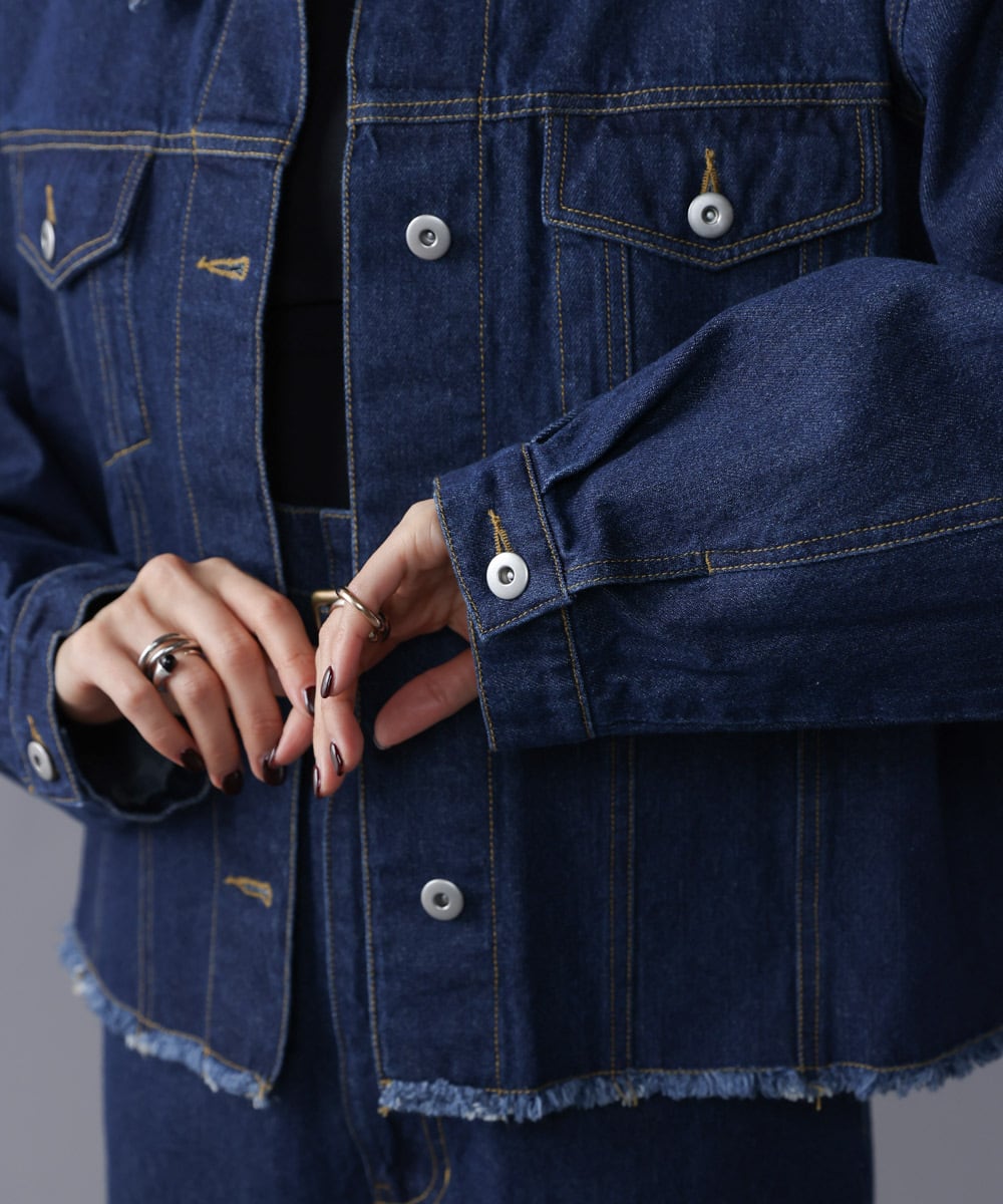 FRINGE DENIM JACKET(フリンジデニムジャケット)