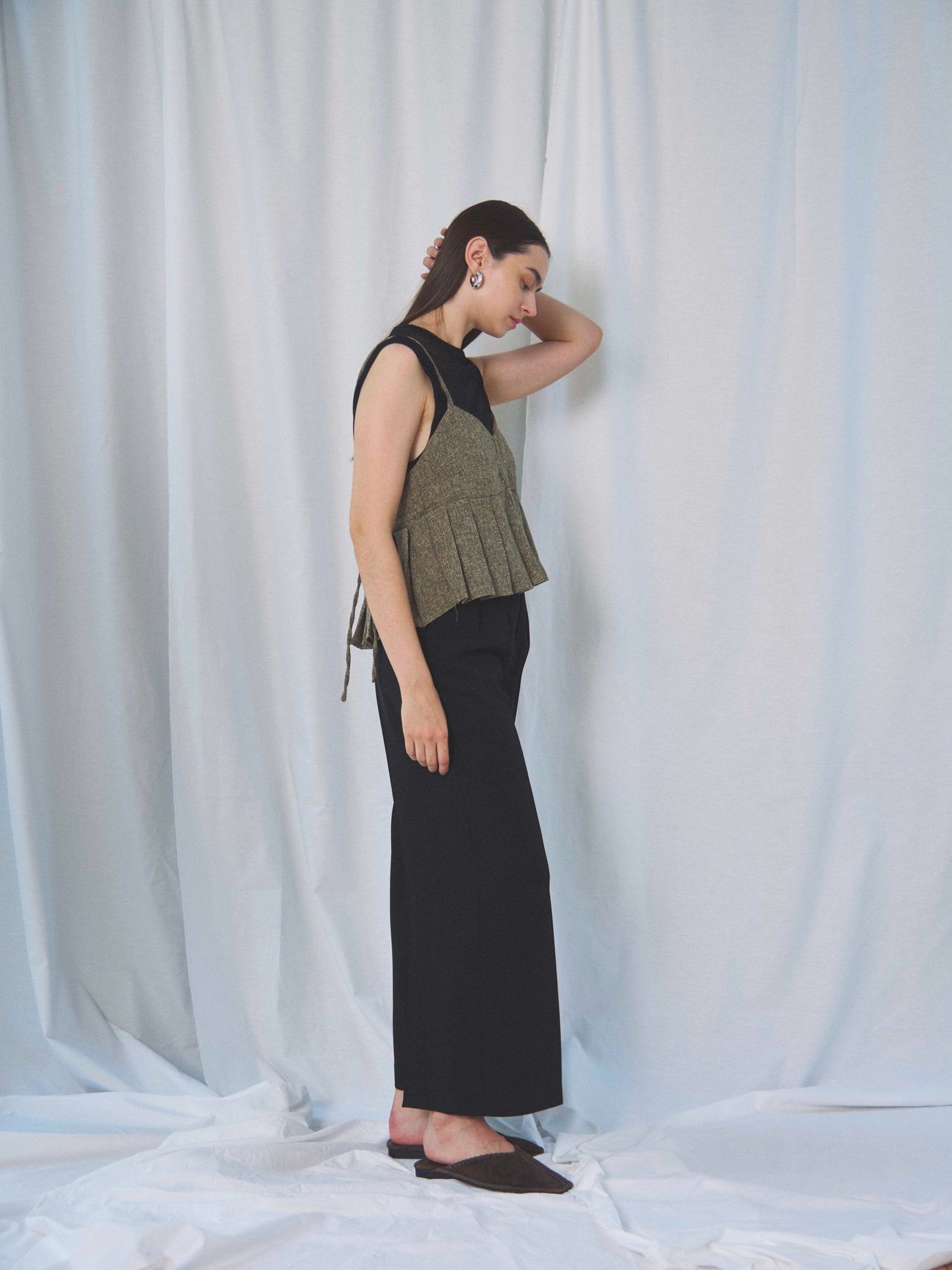 SUMMER TWEED PLEATS CAMI(サマーツイードプリーツキャミ)