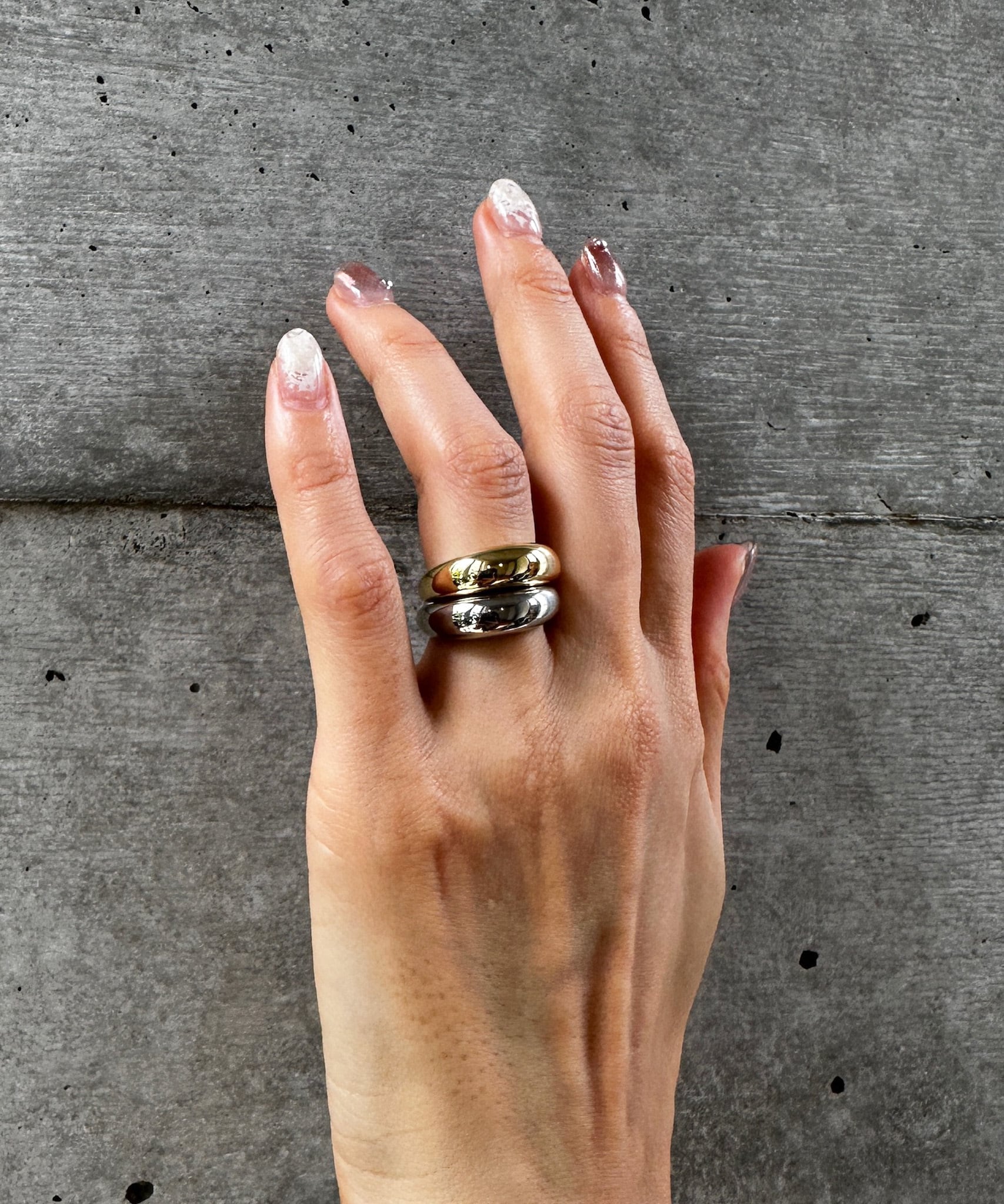 BICOLOR VOLUME RING(バイカラーボリュームリング or イヤーカフ )