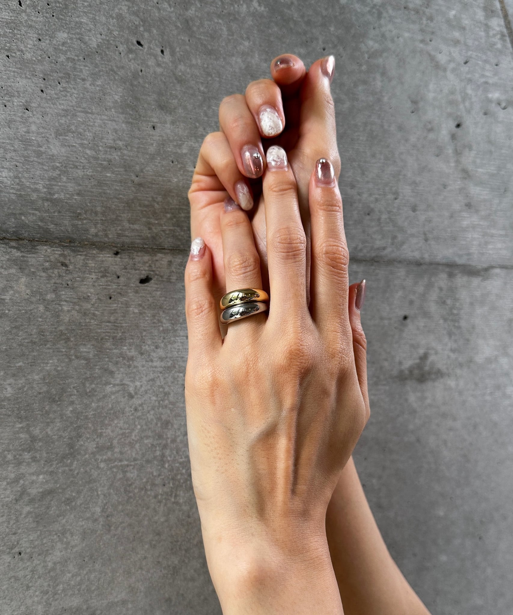 BICOLOR VOLUME RING(バイカラーボリュームリング or イヤーカフ )