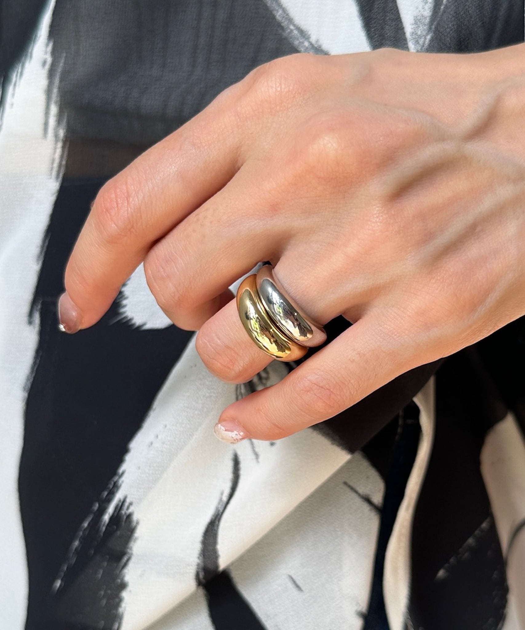 BICOLOR VOLUME RING(バイカラーボリュームリング or イヤーカフ )