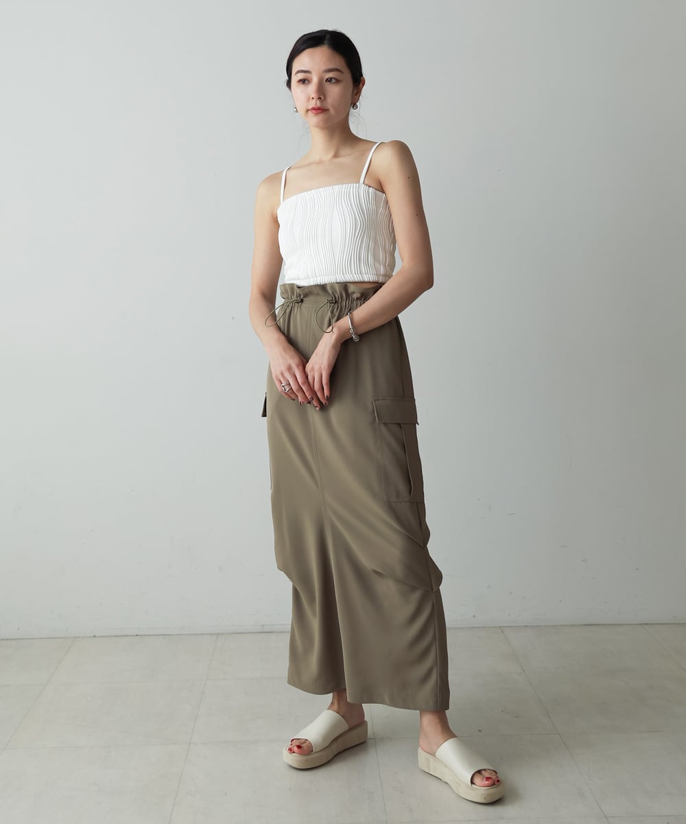 WABE PIPING CROPPED CAMI(ウェーブパイピングクロップドキャミ)