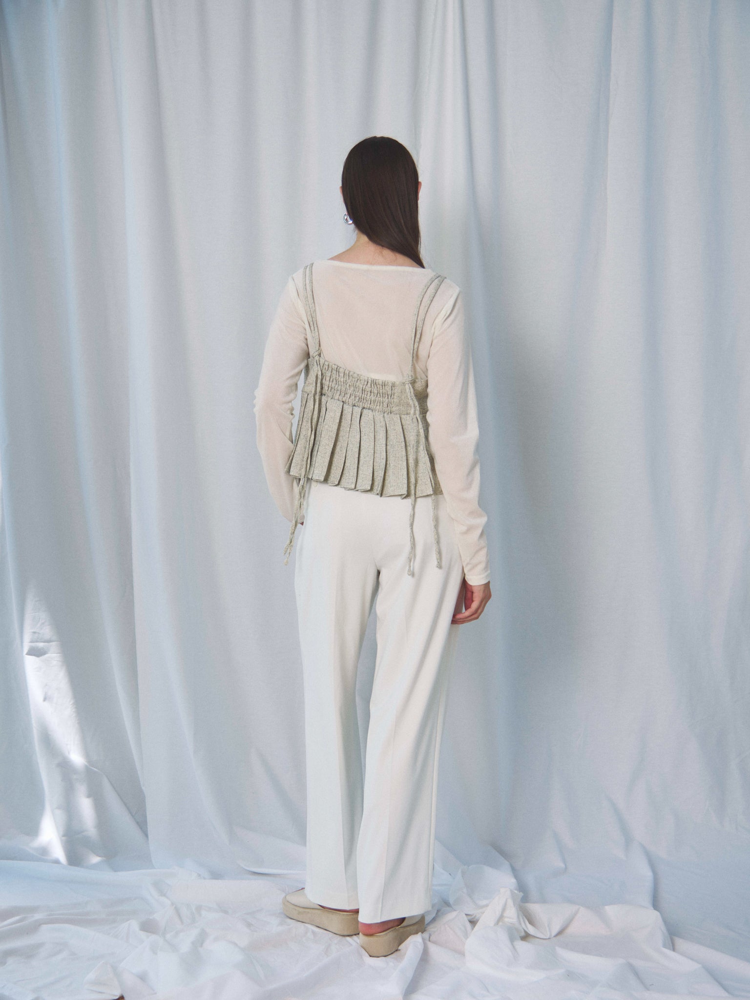 SUMMER TWEED PLEATS CAMI(サマーツイードプリーツキャミ)