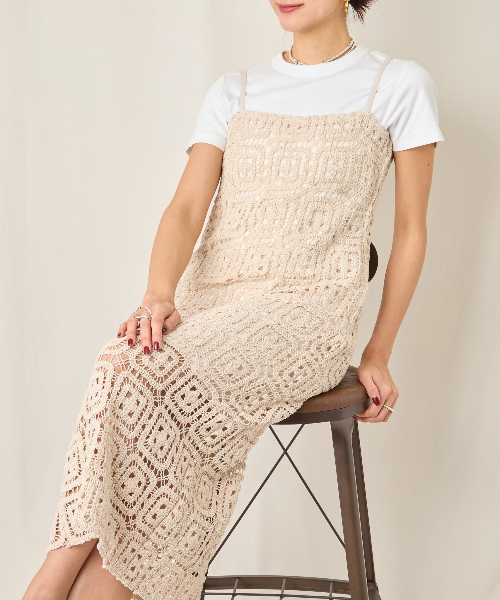 CROCHET CAMI DRESS