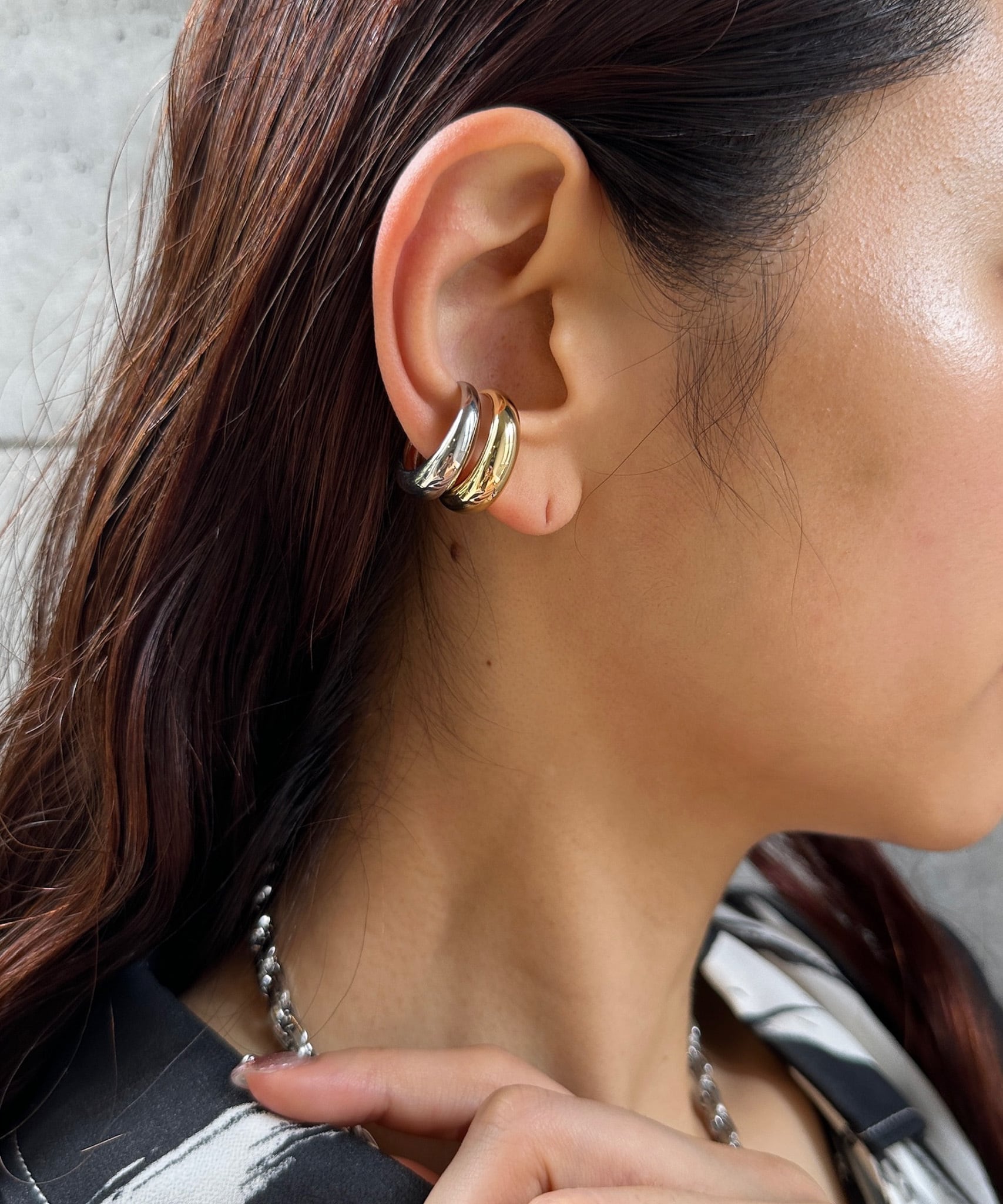 BICOLOR VOLUME RING(バイカラーボリュームリング or イヤーカフ )