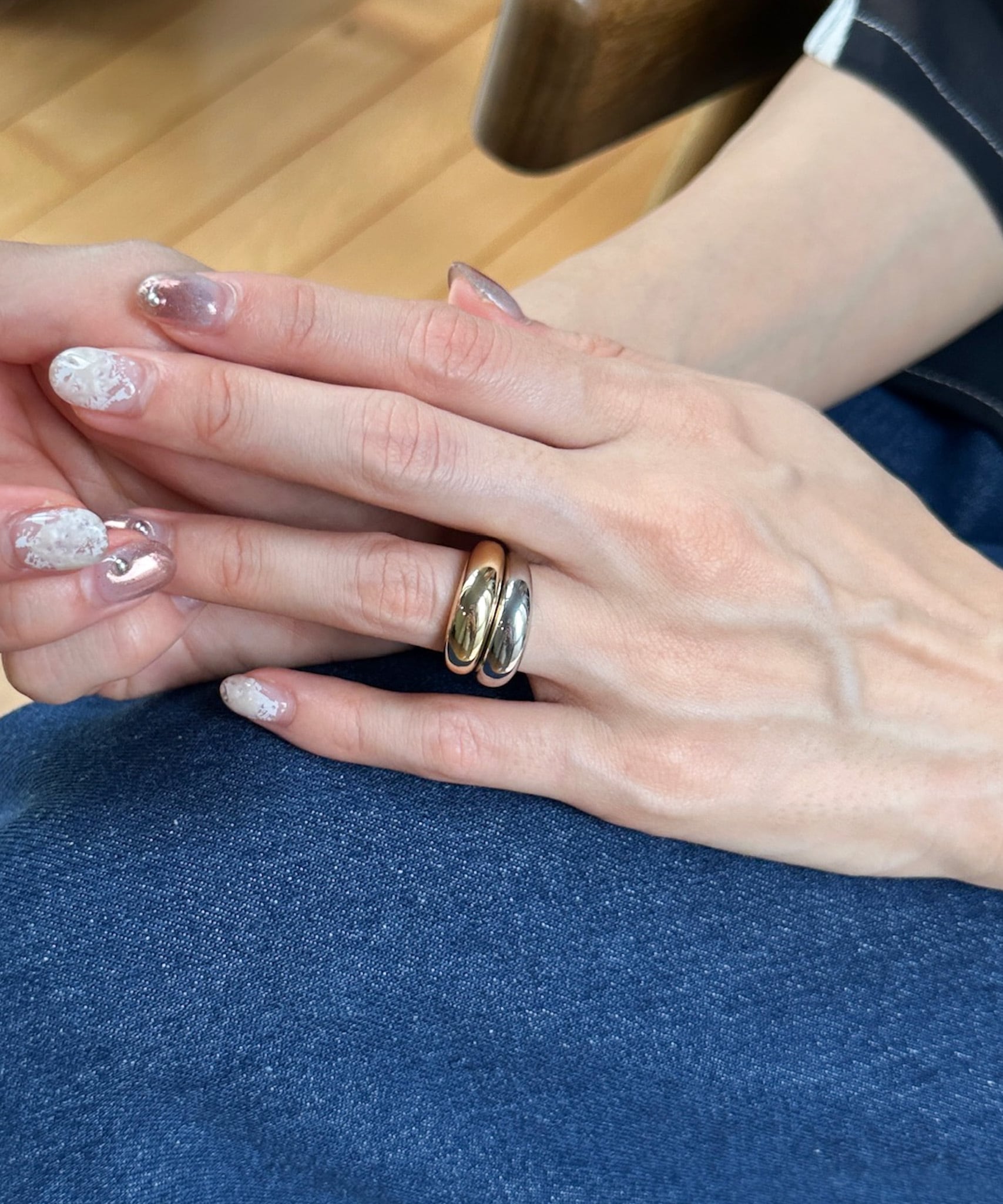 BICOLOR VOLUME RING(バイカラーボリュームリング or イヤーカフ )