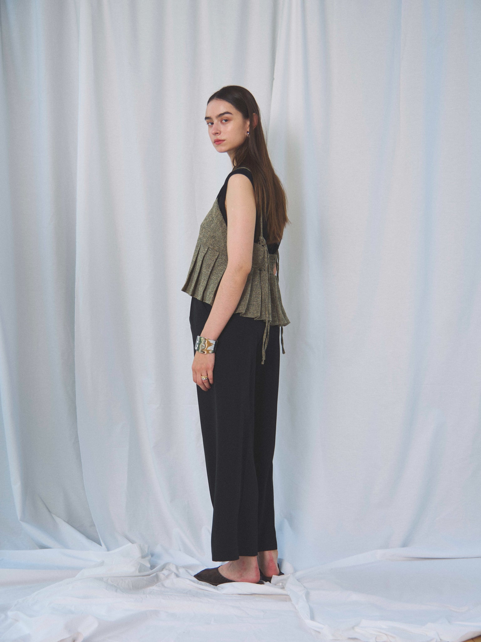SUMMER TWEED PLEATS CAMI(サマーツイードプリーツキャミ)