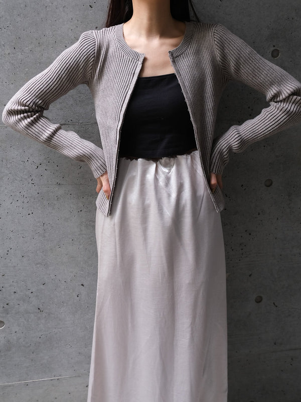 CREW NECK CARDIGAN