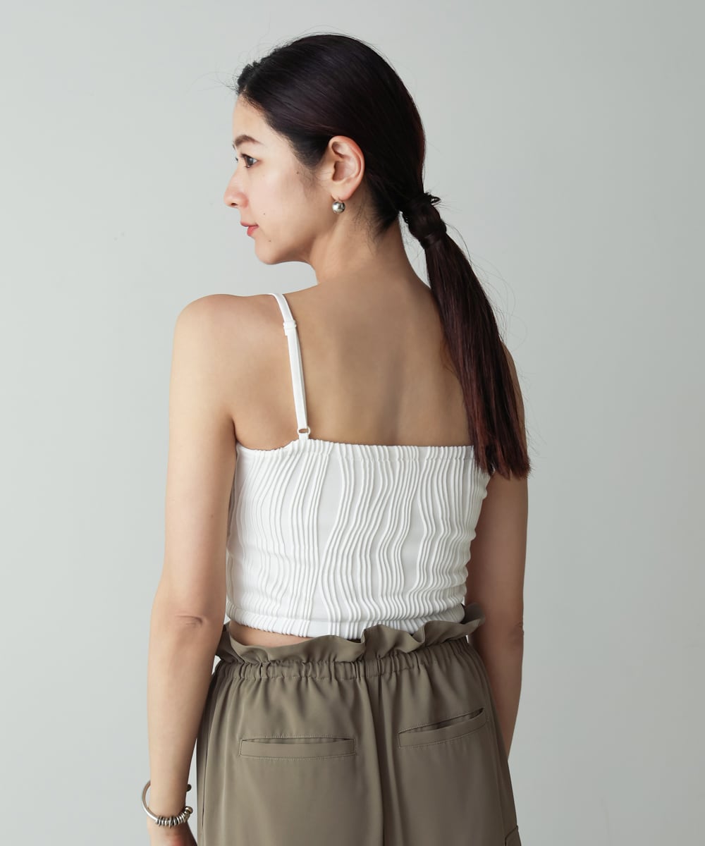 WABE PIPING CROPPED CAMI(ウェーブパイピングクロップドキャミ)