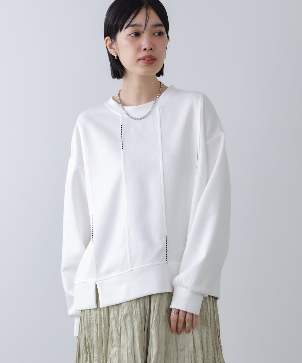 【WEB限定】ライン刺繍プルオーバー