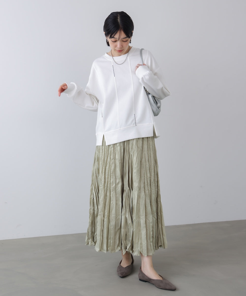 【WEB限定】ライン刺繍プルオーバー