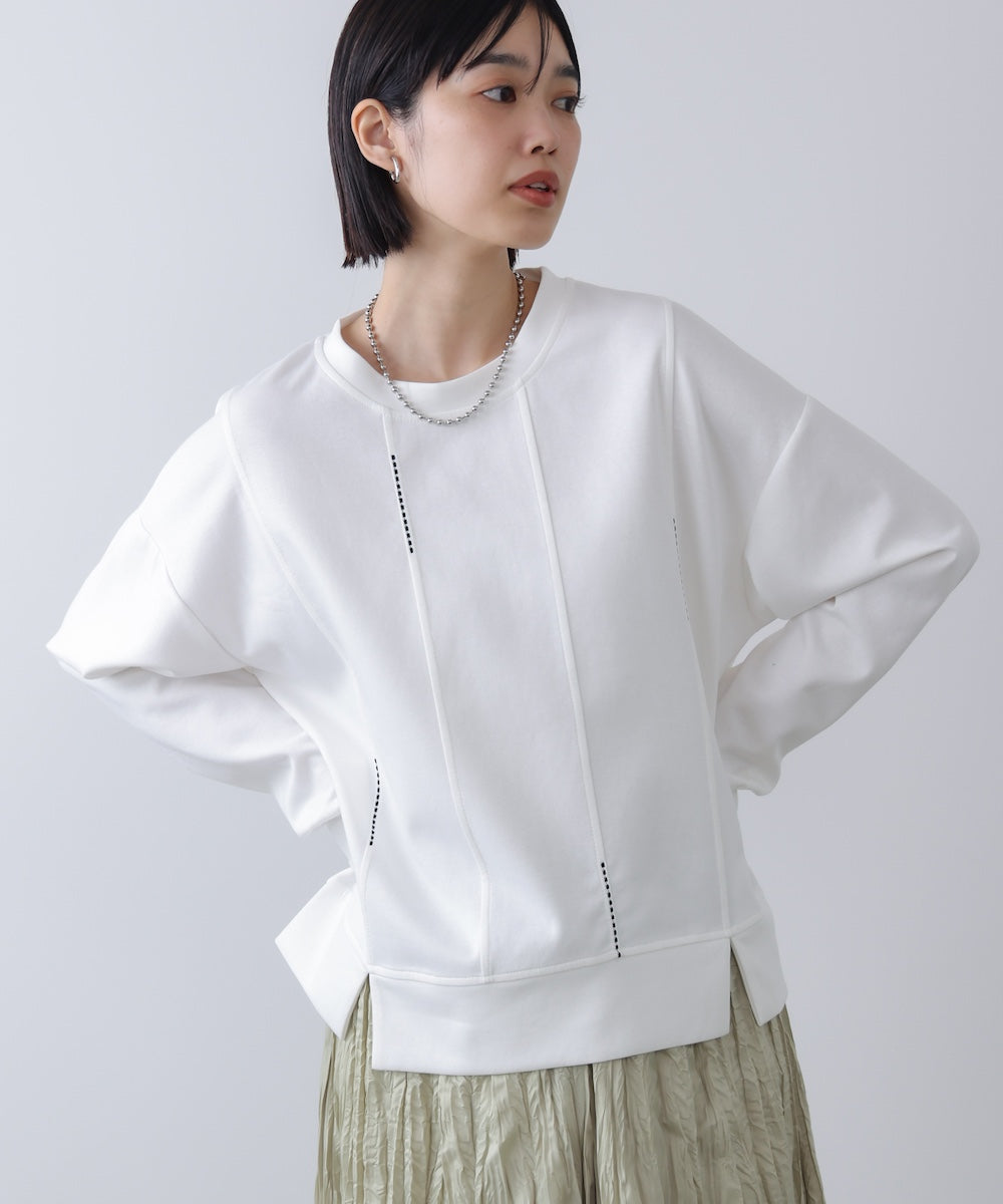 【WEB限定】ライン刺繍プルオーバー