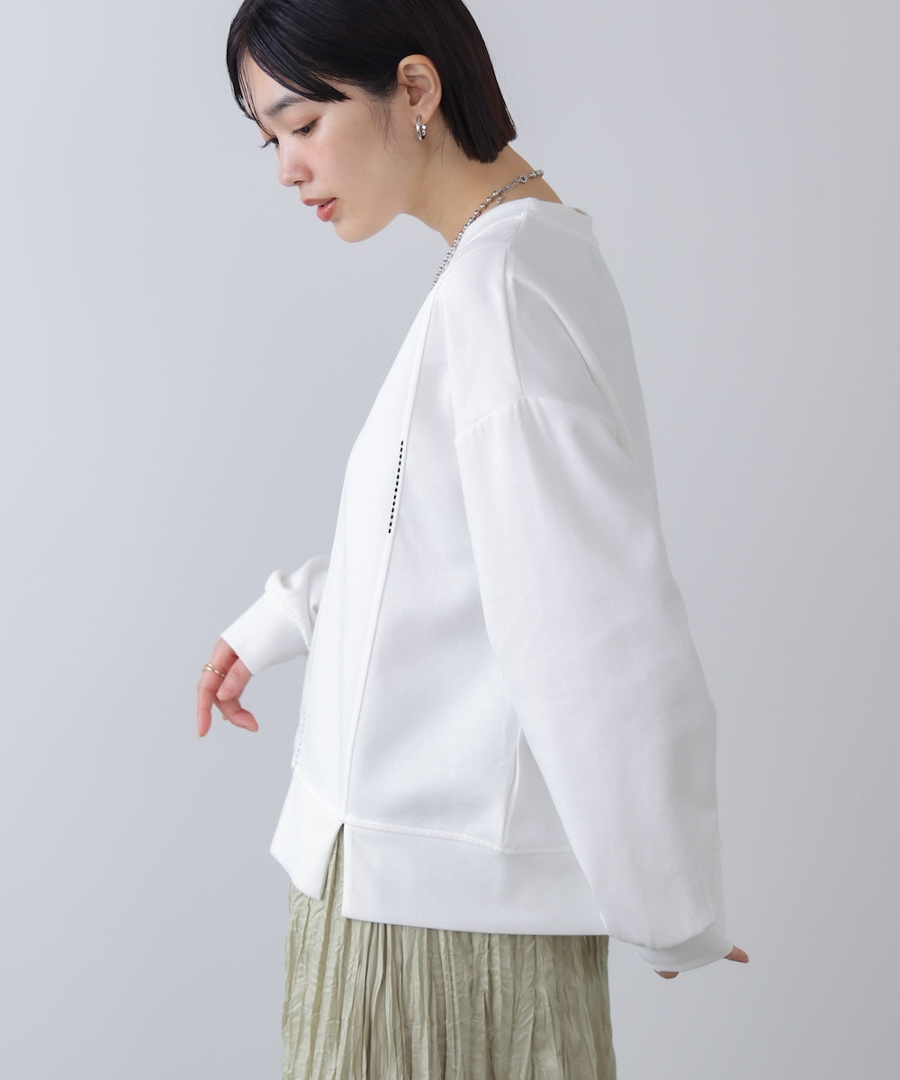 【WEB限定】ライン刺繍プルオーバー