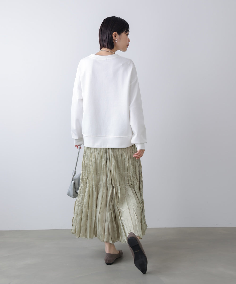 【WEB限定】ライン刺繍プルオーバー