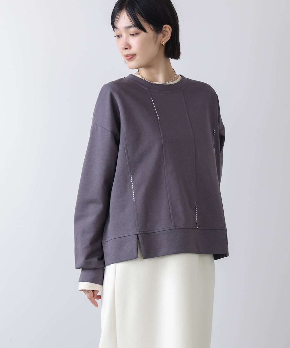 【WEB限定】ライン刺繍プルオーバー