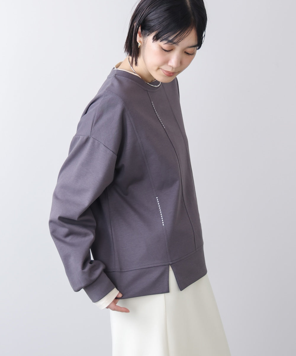 【WEB限定】ライン刺繍プルオーバー