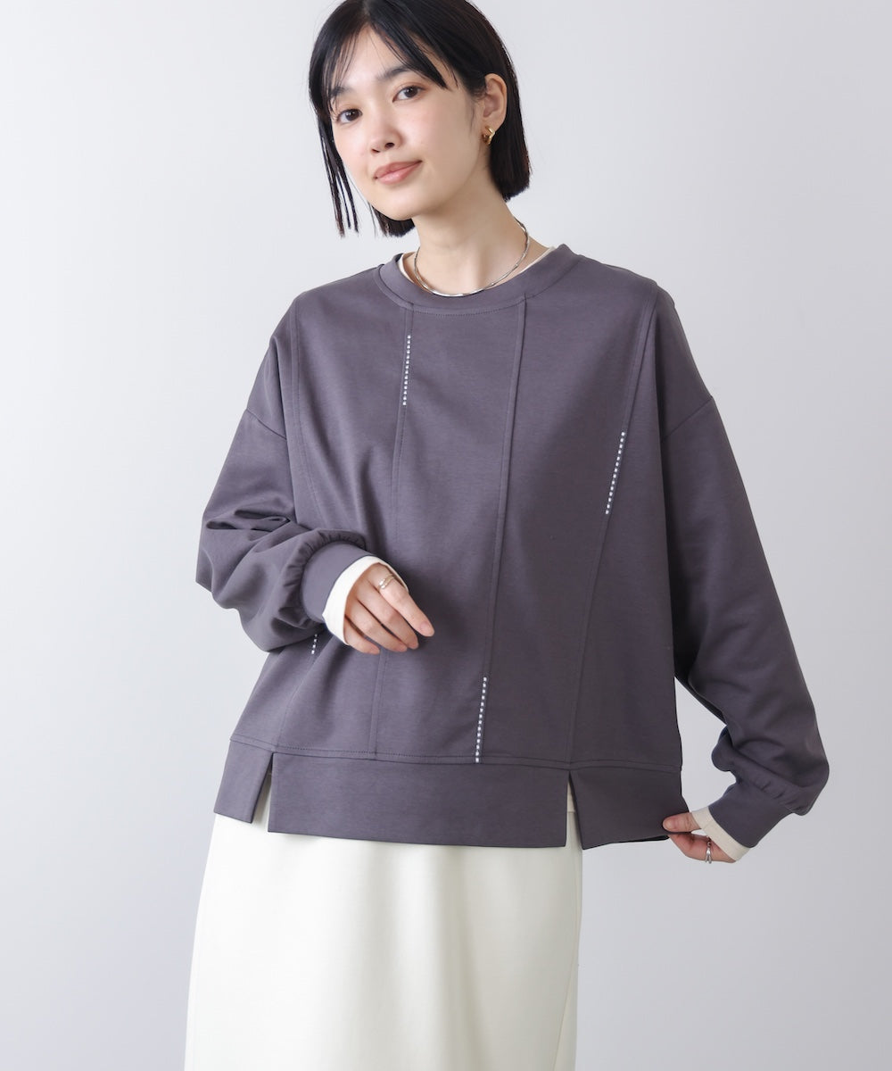【WEB限定】ライン刺繍プルオーバー