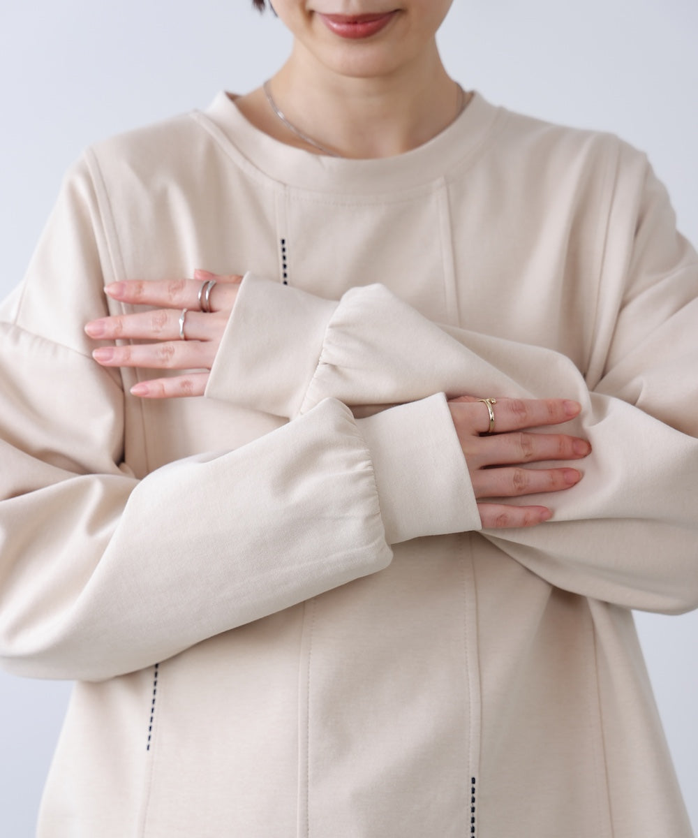 【WEB限定】ライン刺繍プルオーバー