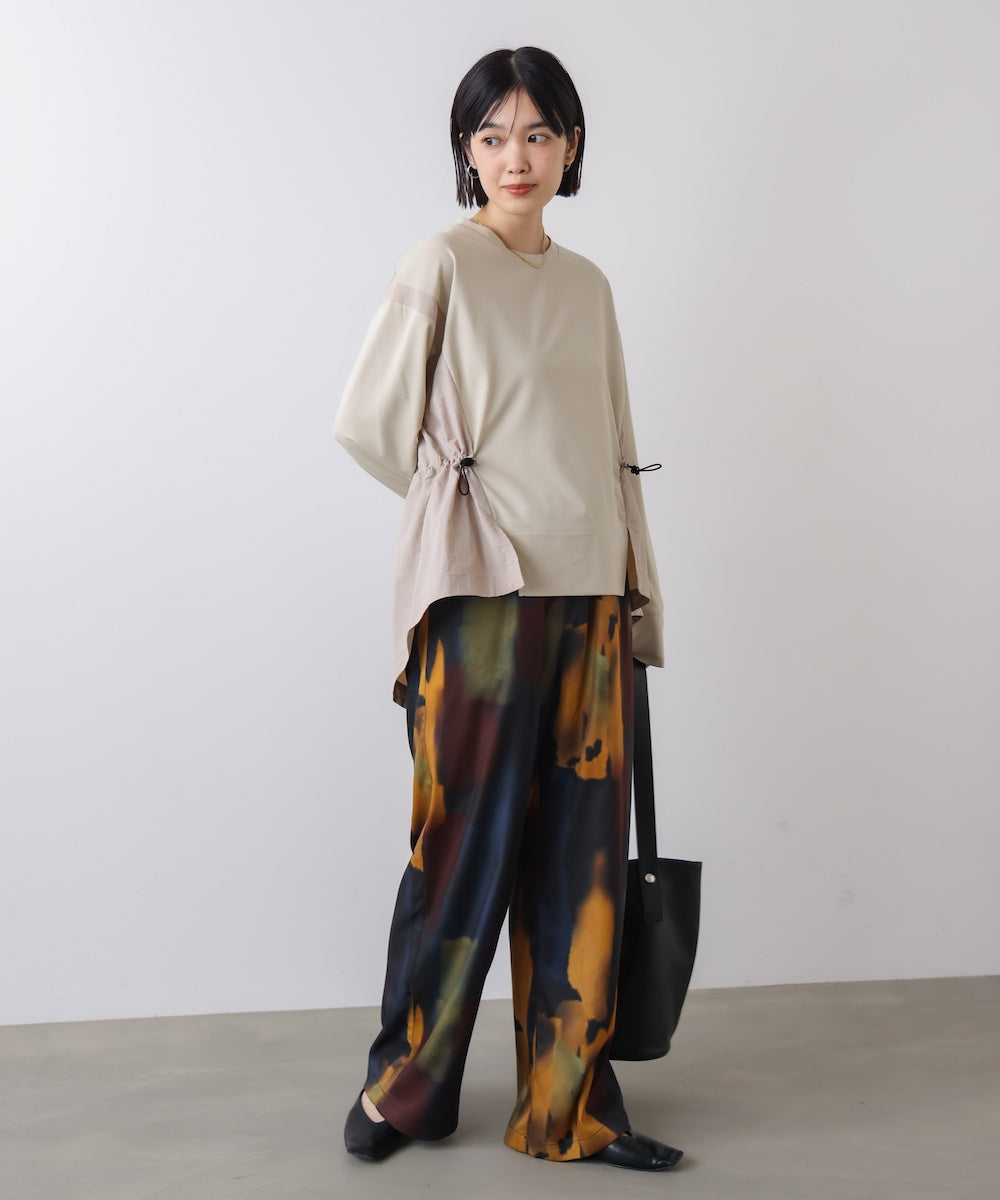 【WEB限定】ポンチ異素材ドッキングプルオーバー