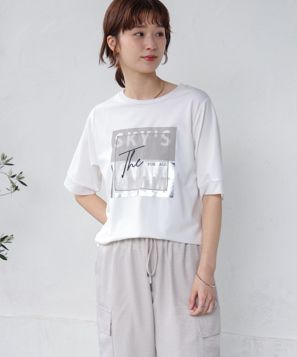 スクエアBOXロゴT-shirt