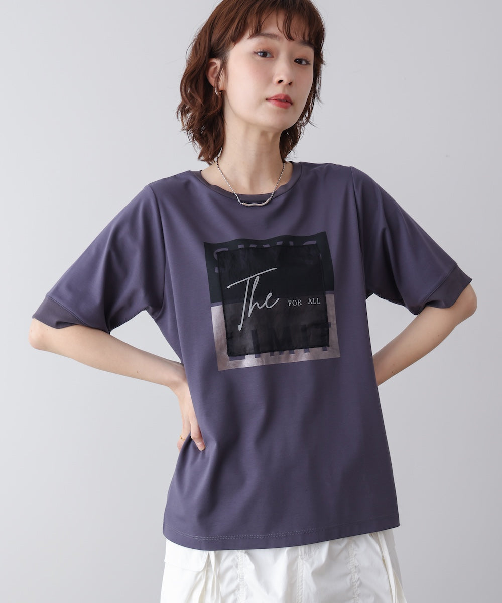スクエアBOXロゴT-shirt