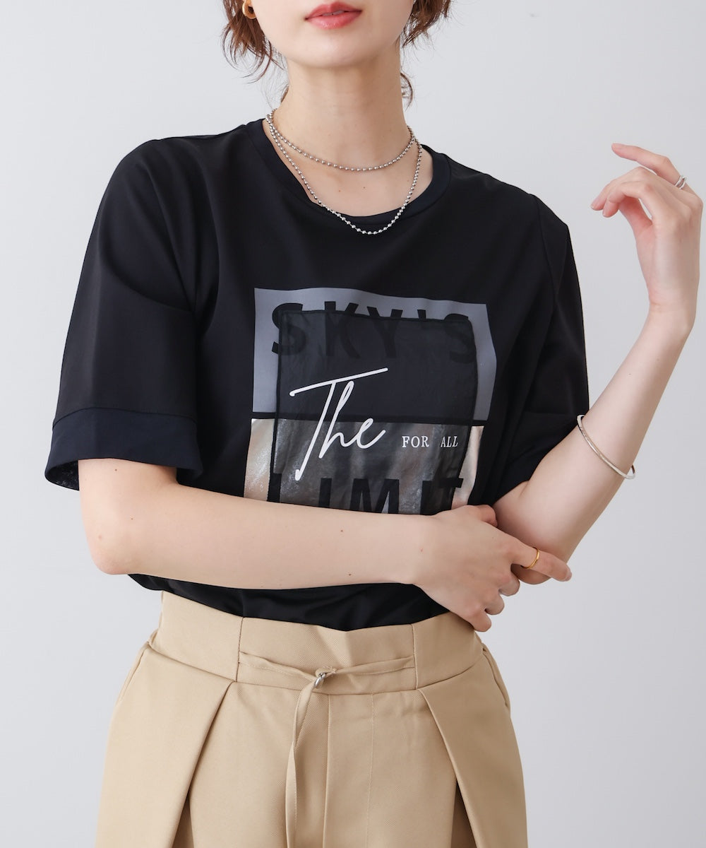スクエアBOXロゴT-shirt