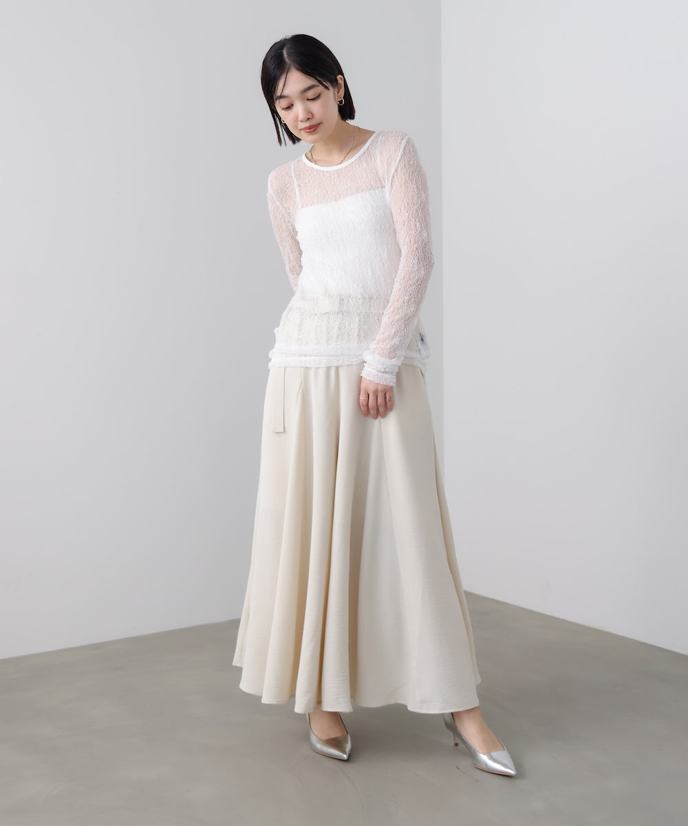 【WEB限定】ストレッチレースプルオーバー