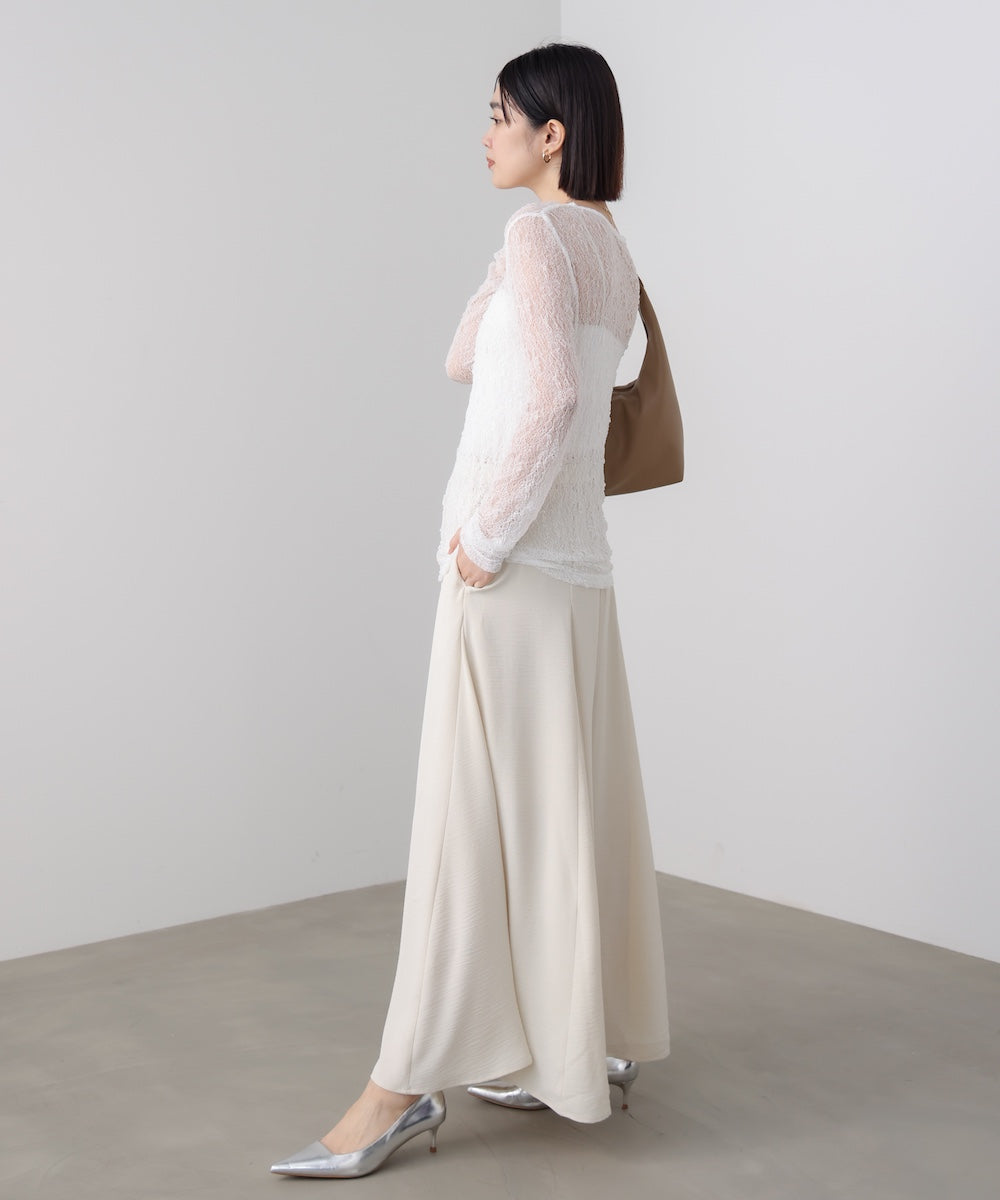 【WEB限定】ストレッチレースプルオーバー