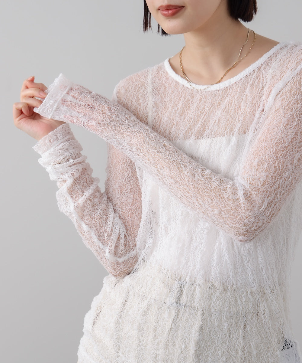 【WEB限定】ストレッチレースプルオーバー