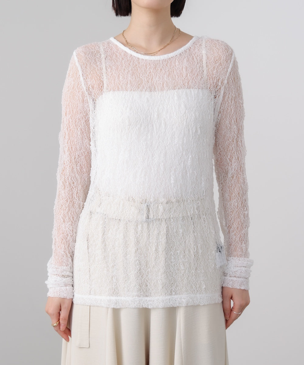 【WEB限定】ストレッチレースプルオーバー