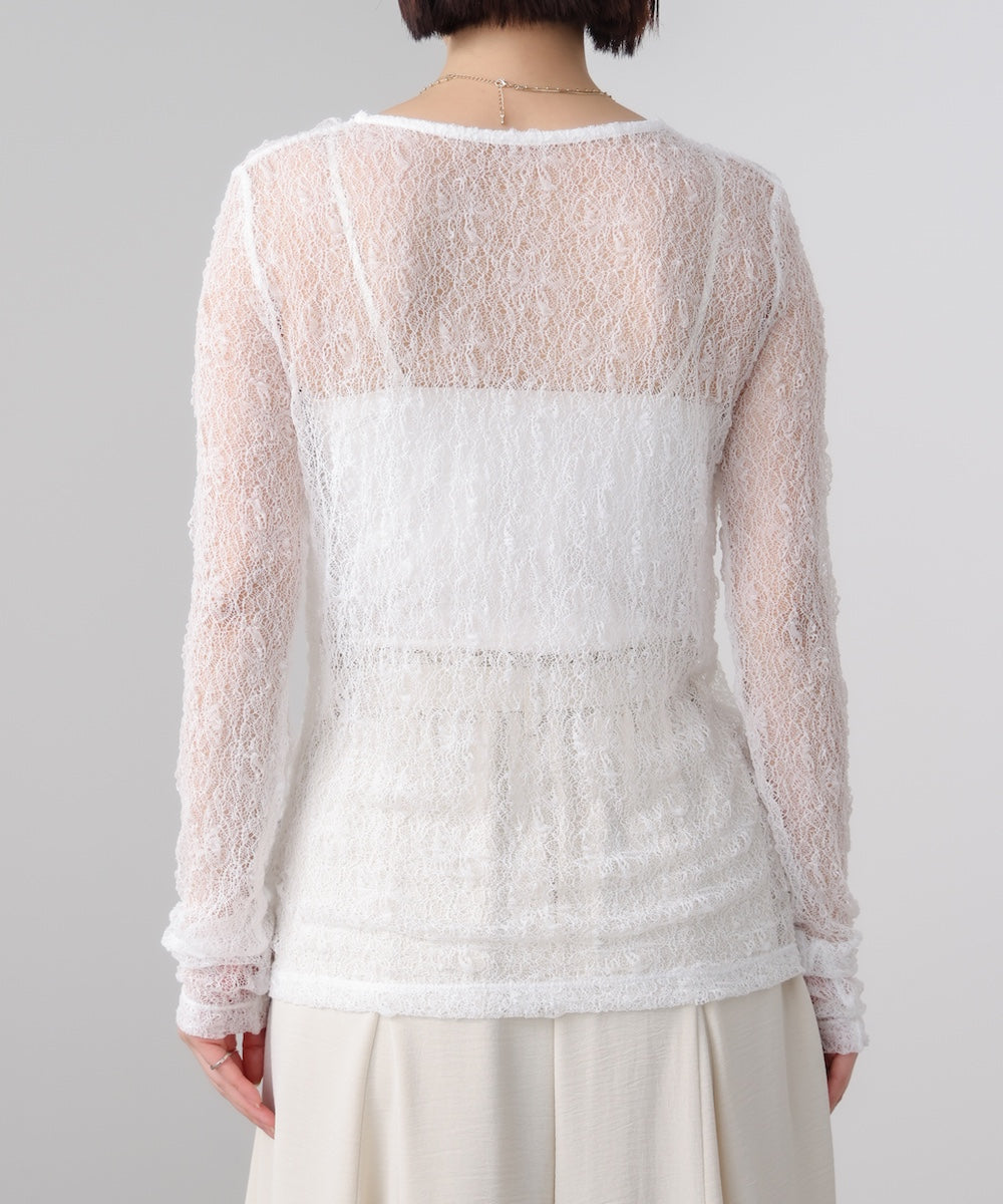 【WEB限定】ストレッチレースプルオーバー