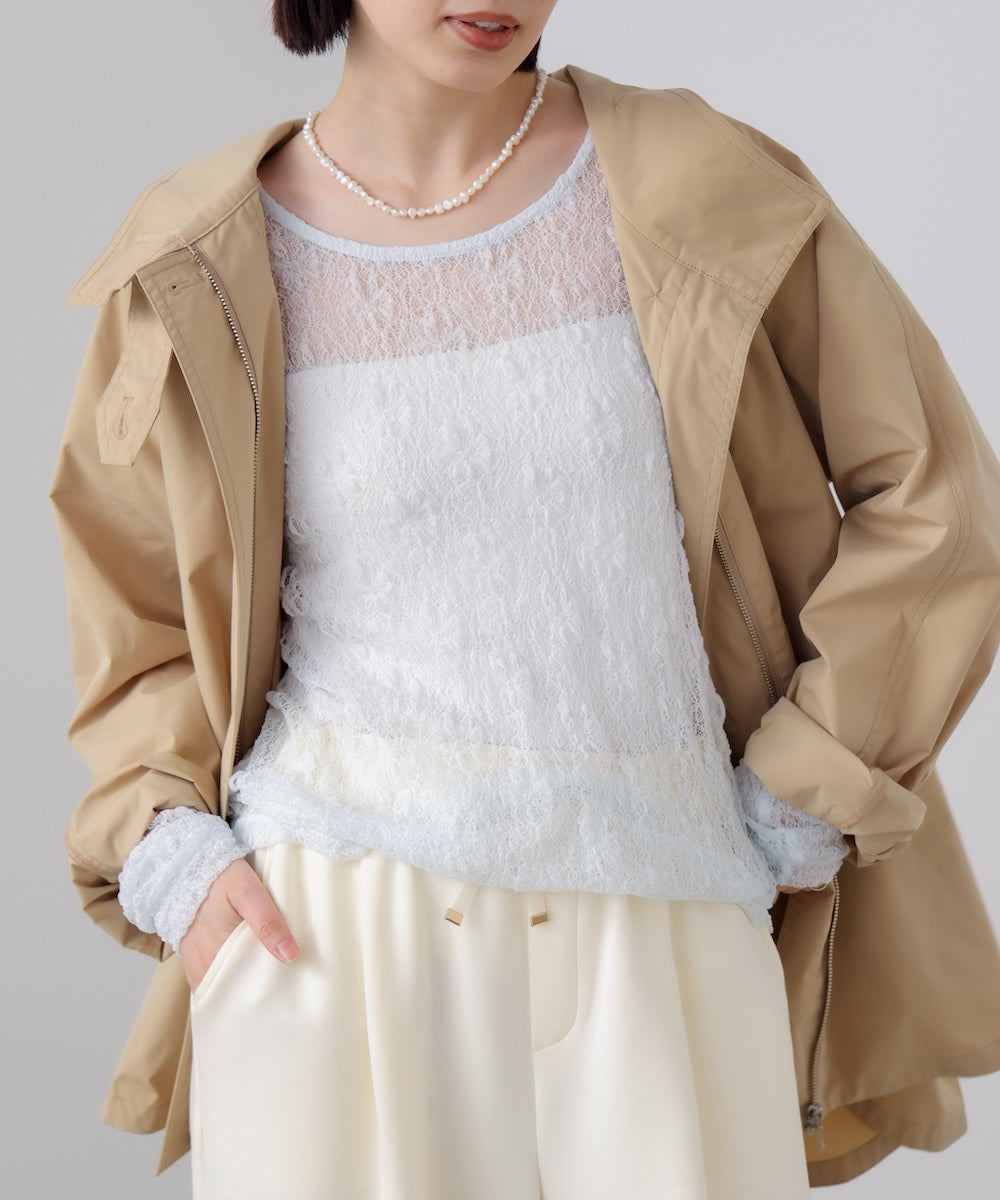 【WEB限定】ストレッチレースプルオーバー