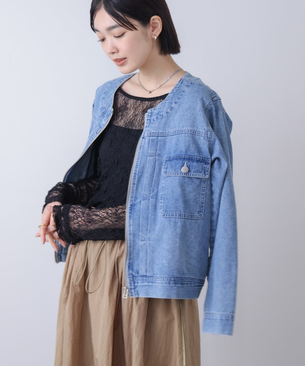 【WEB限定】ストレッチレースプルオーバー