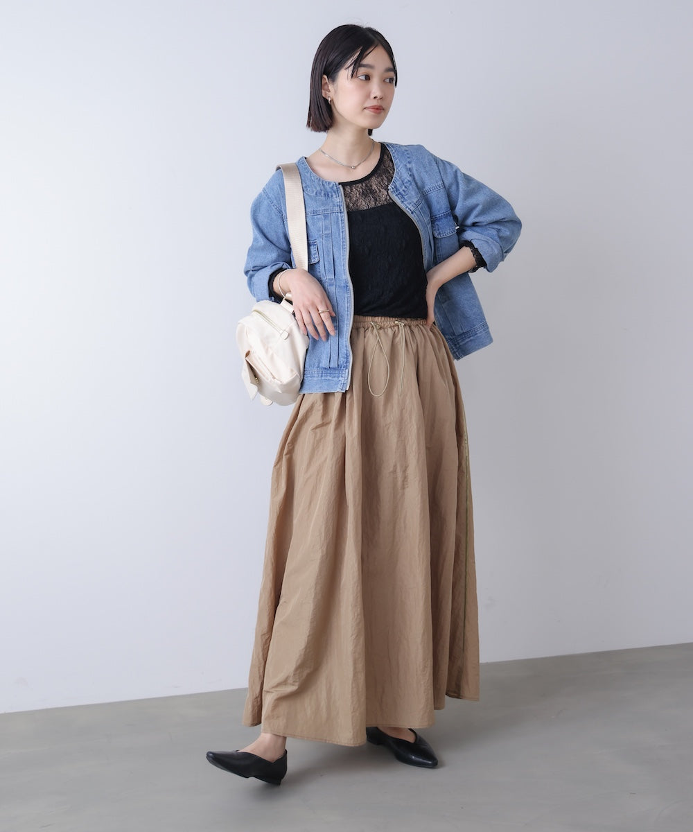 【WEB限定】ストレッチレースプルオーバー