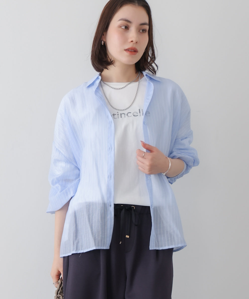 箔×刺しゅうロゴロンT