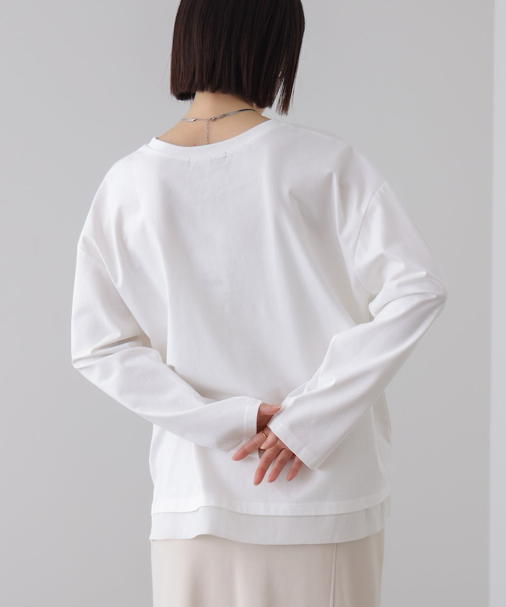 箔×刺しゅうロゴロンT