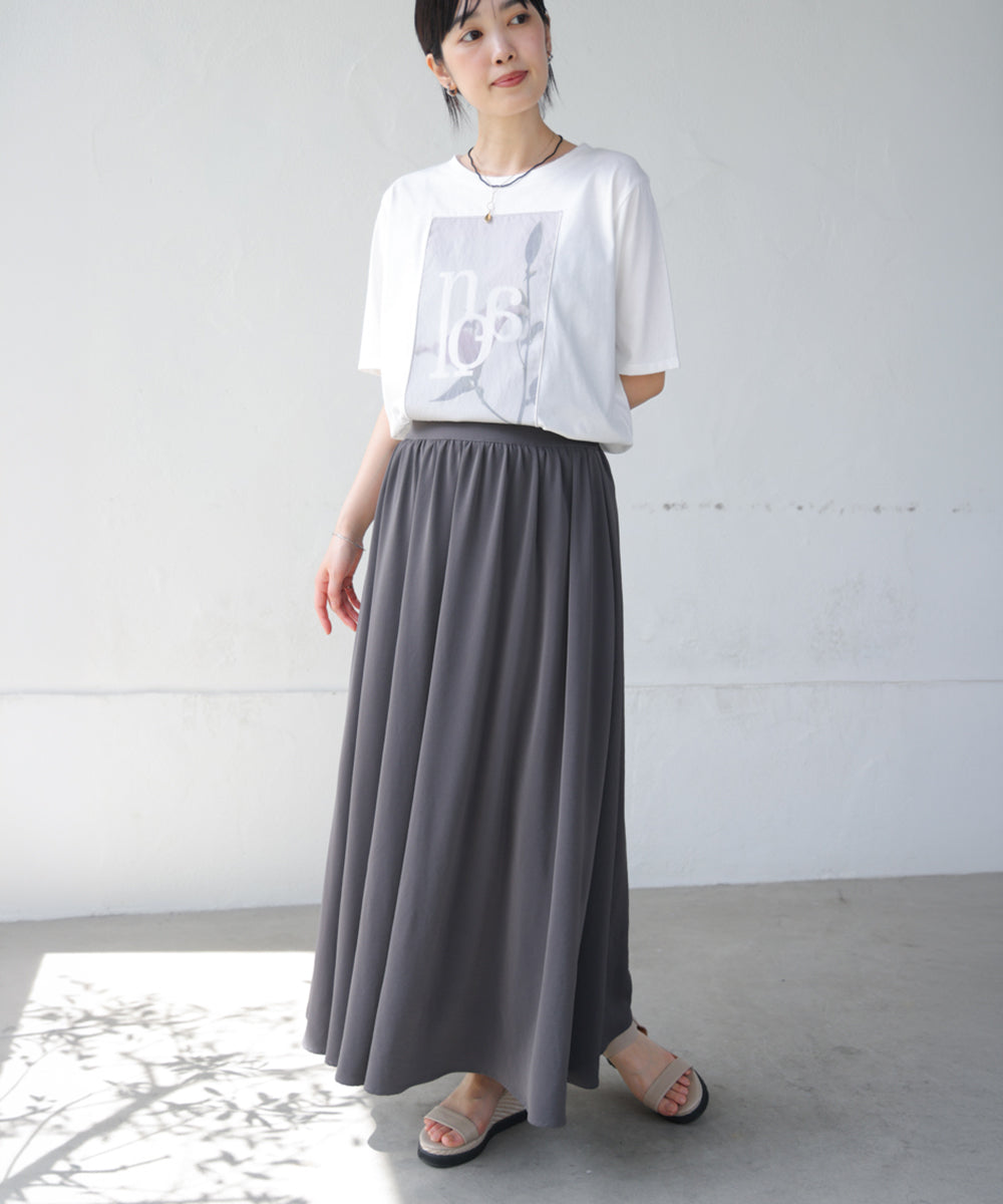 フラワーロゴプリントTee
