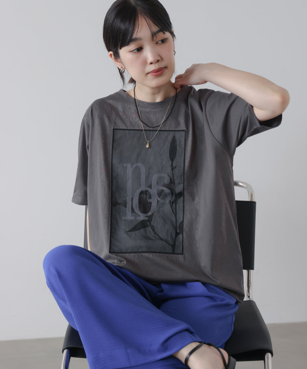 フラワーロゴプリントTee