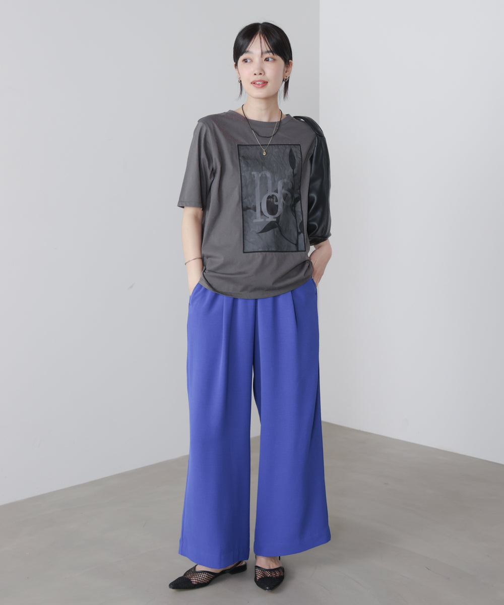 フラワーロゴプリントTee