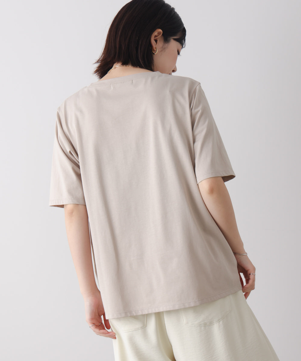 フラワーロゴプリントTee