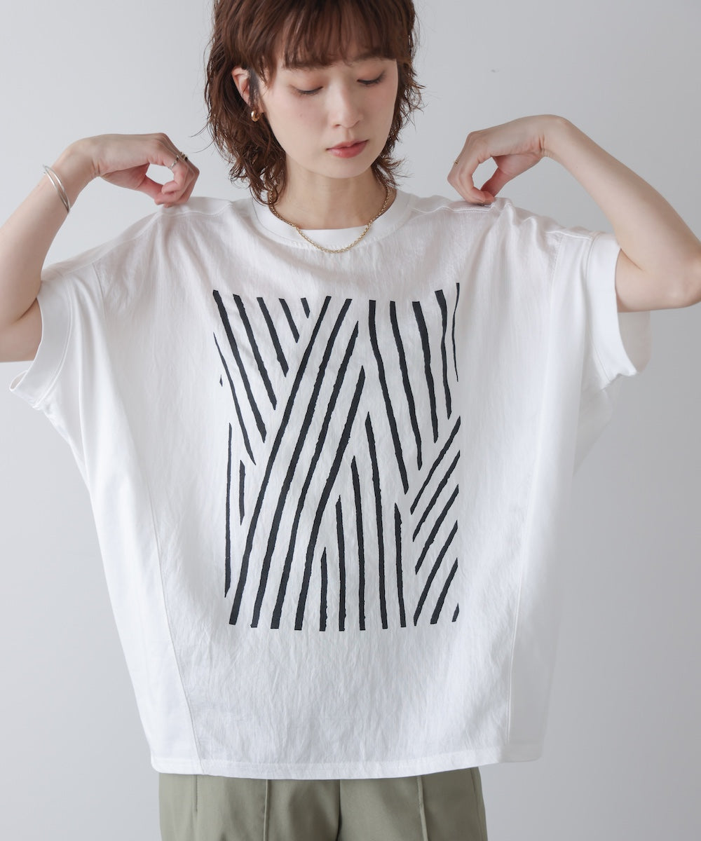 モノトーンゼブララインTシャツ