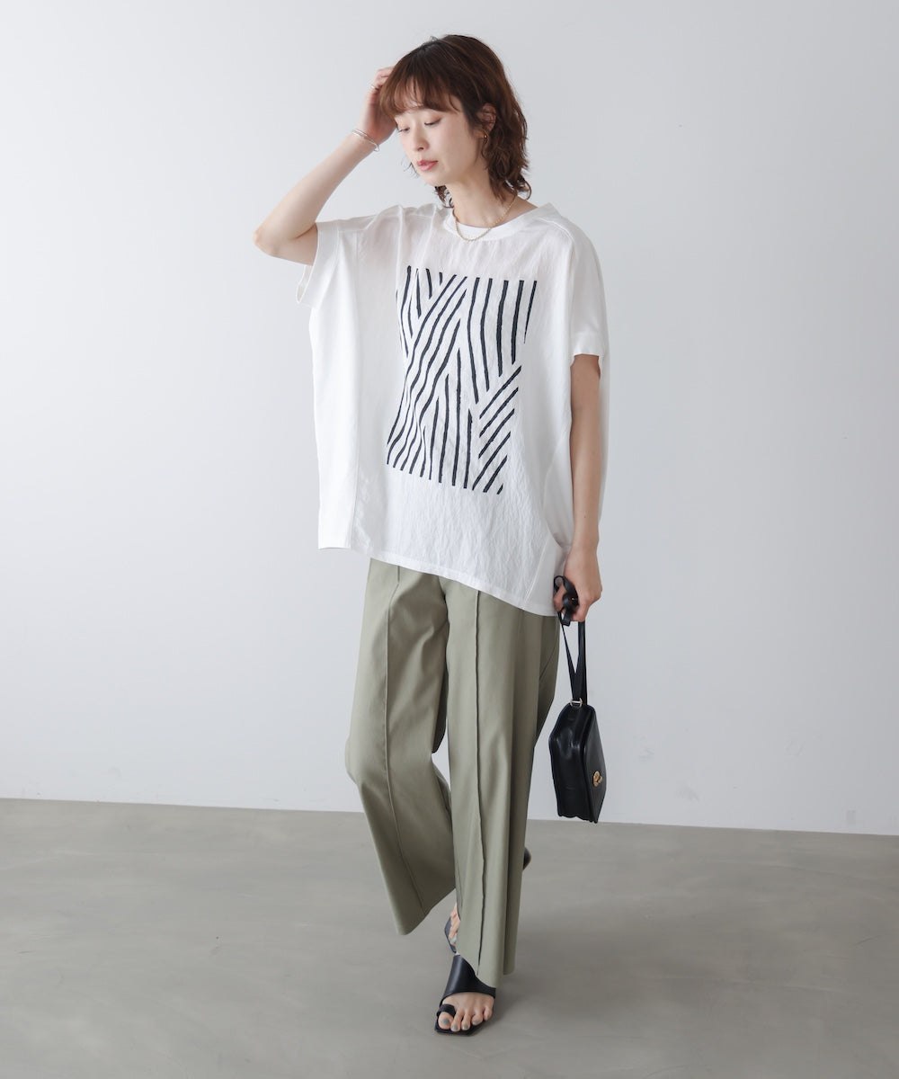 モノトーンゼブララインTシャツ
