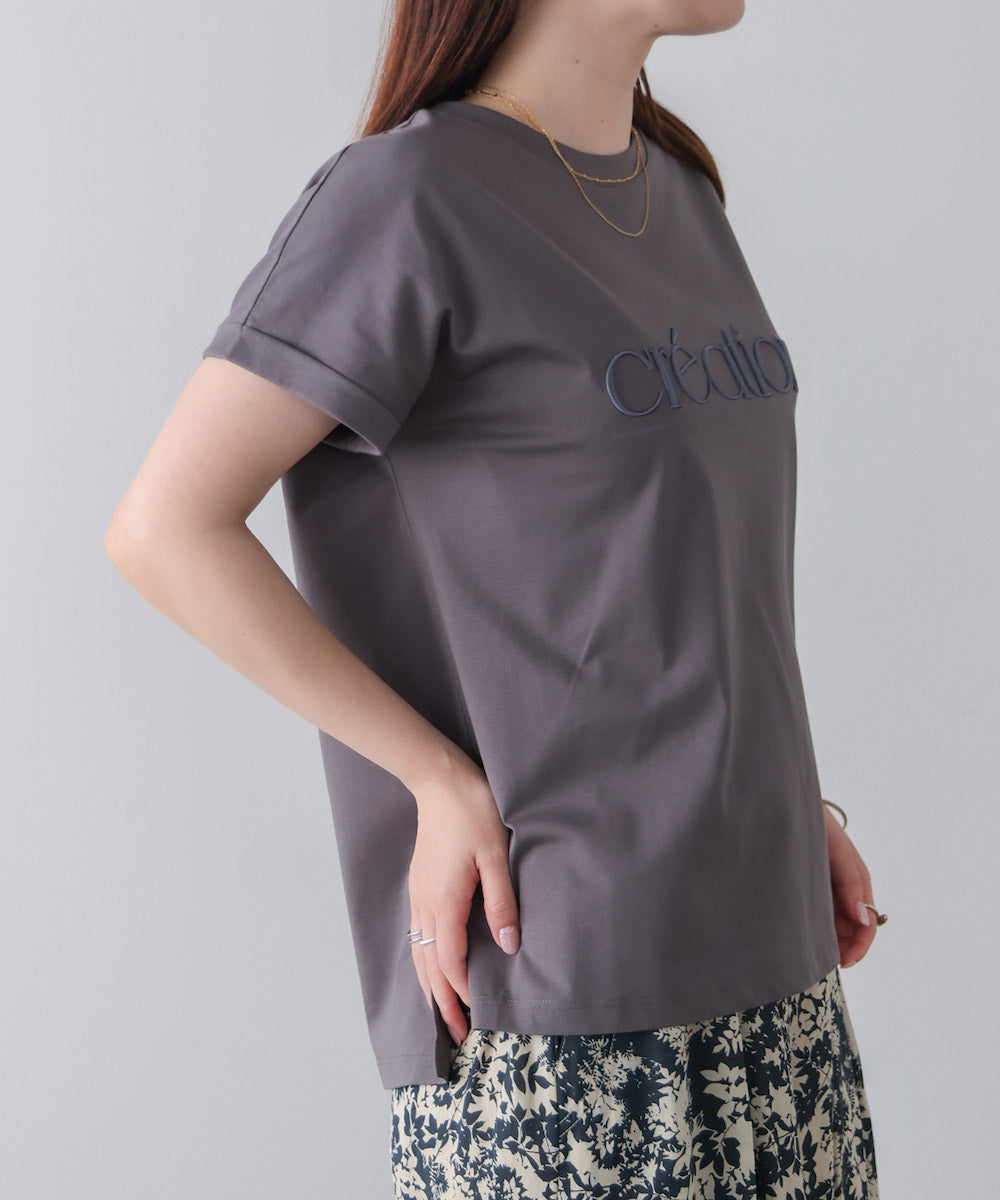 厚盛刺しゅうロゴT-shirt