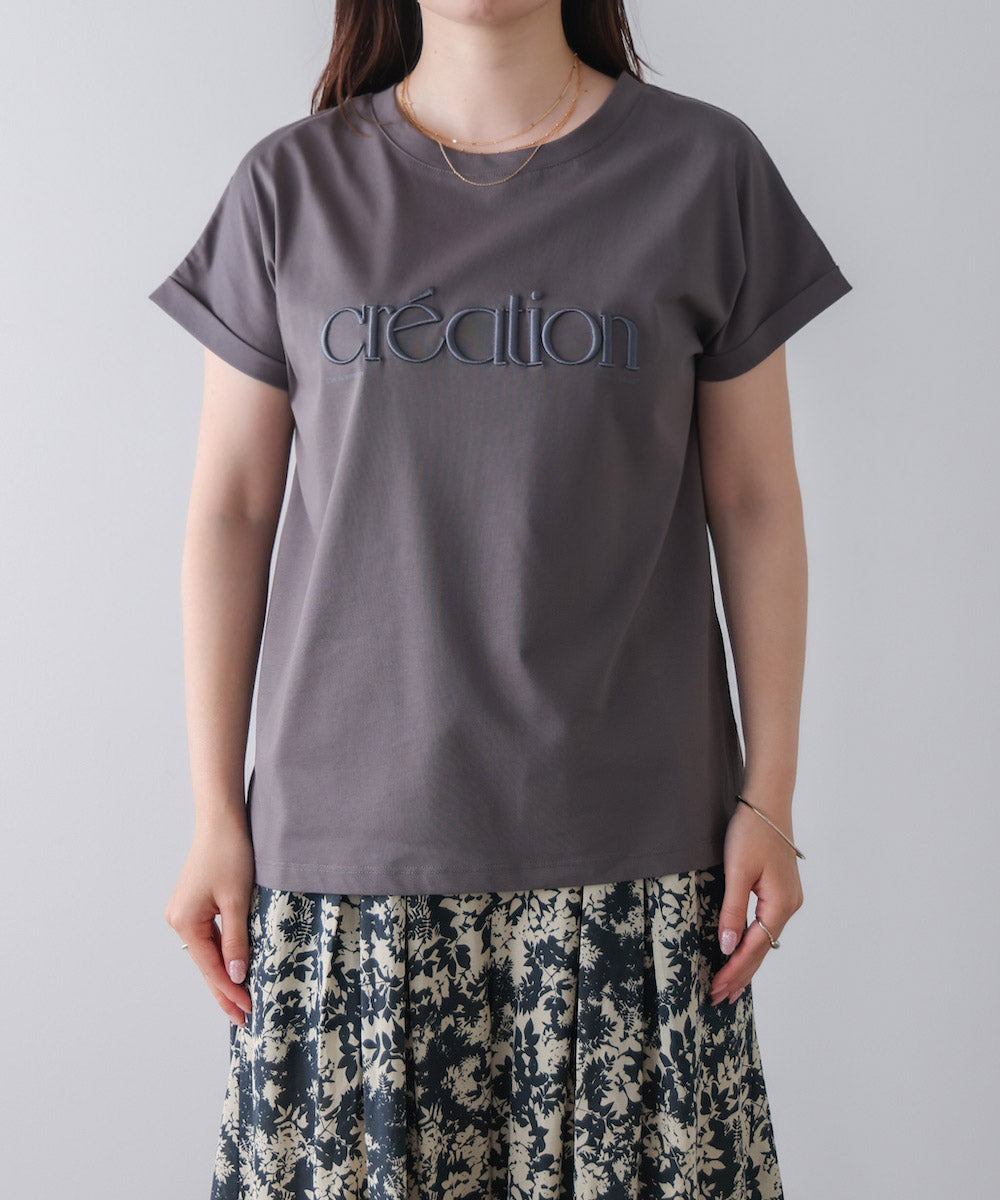 厚盛刺しゅうロゴT-shirt