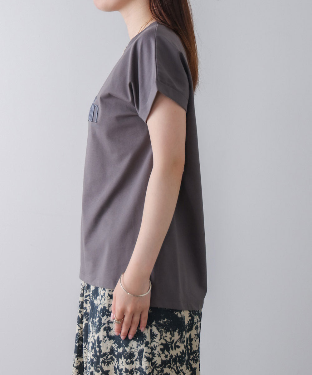 厚盛刺しゅうロゴT-shirt