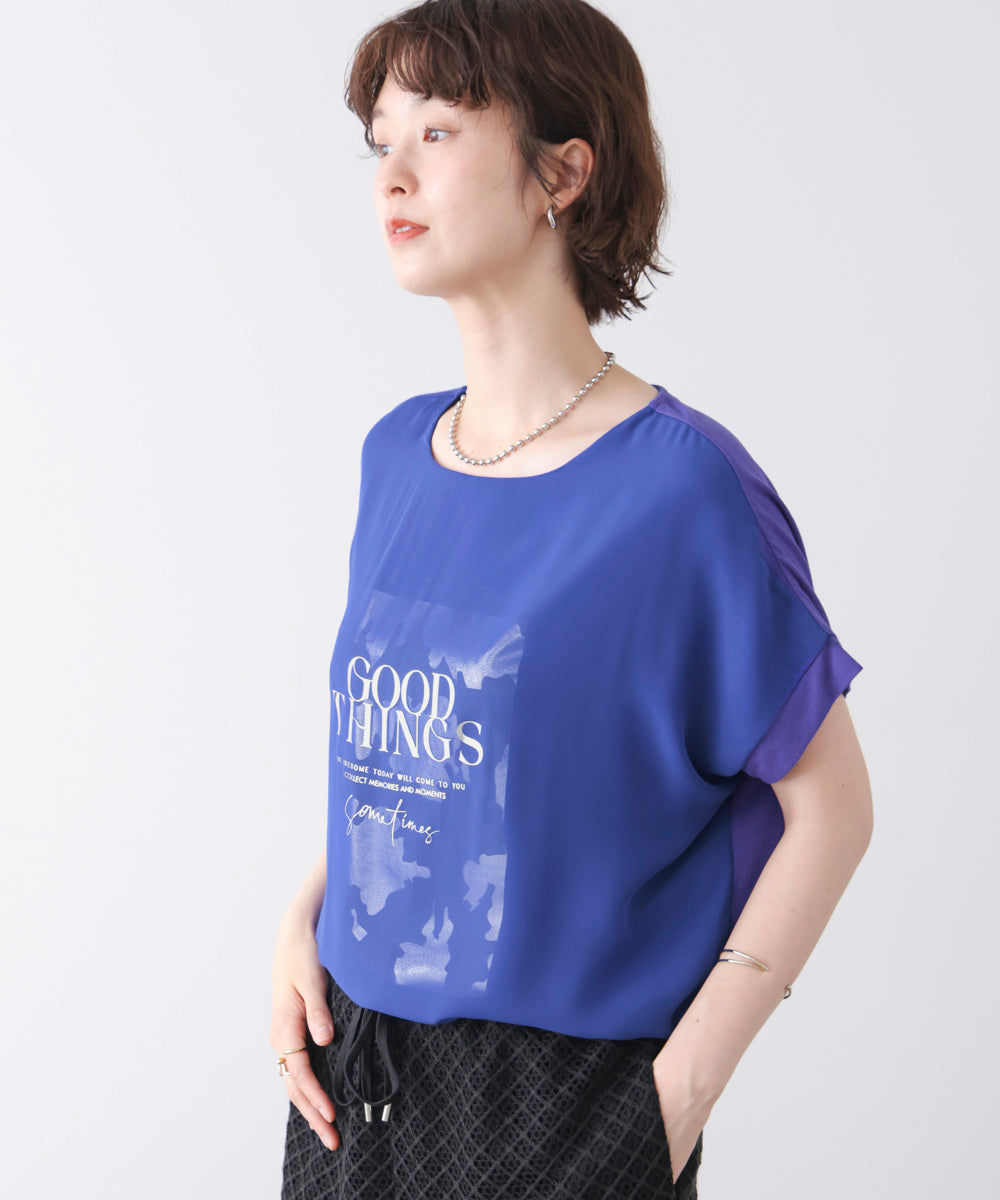 シアーレイヤードニュアンスロゴT