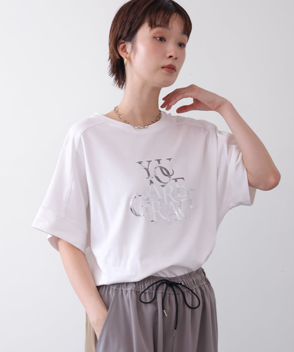 ミラーホットフィックスロゴTシャツ