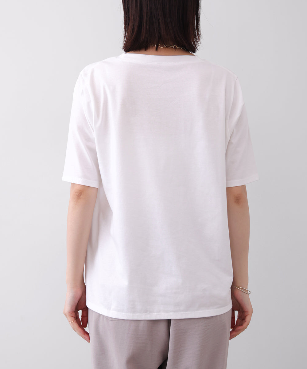デジタルフラワープリントTシャツ